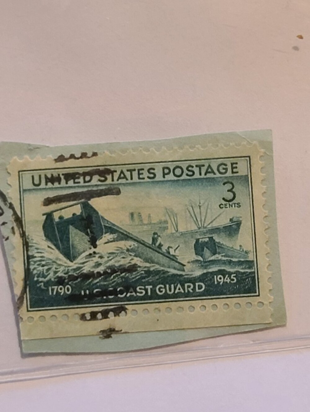 Estate Green Coast Guard Postage Stamp Print